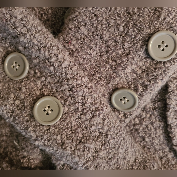 ECI New York Woman's Long Sleeve Two Button Sweater, Size: Small Color: Grey - Picture 10 of 10